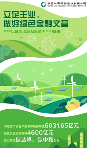 中國(guó)人壽：險(xiǎn)企&ldquo;頭雁&rdquo;的ESG領(lǐng)航之路